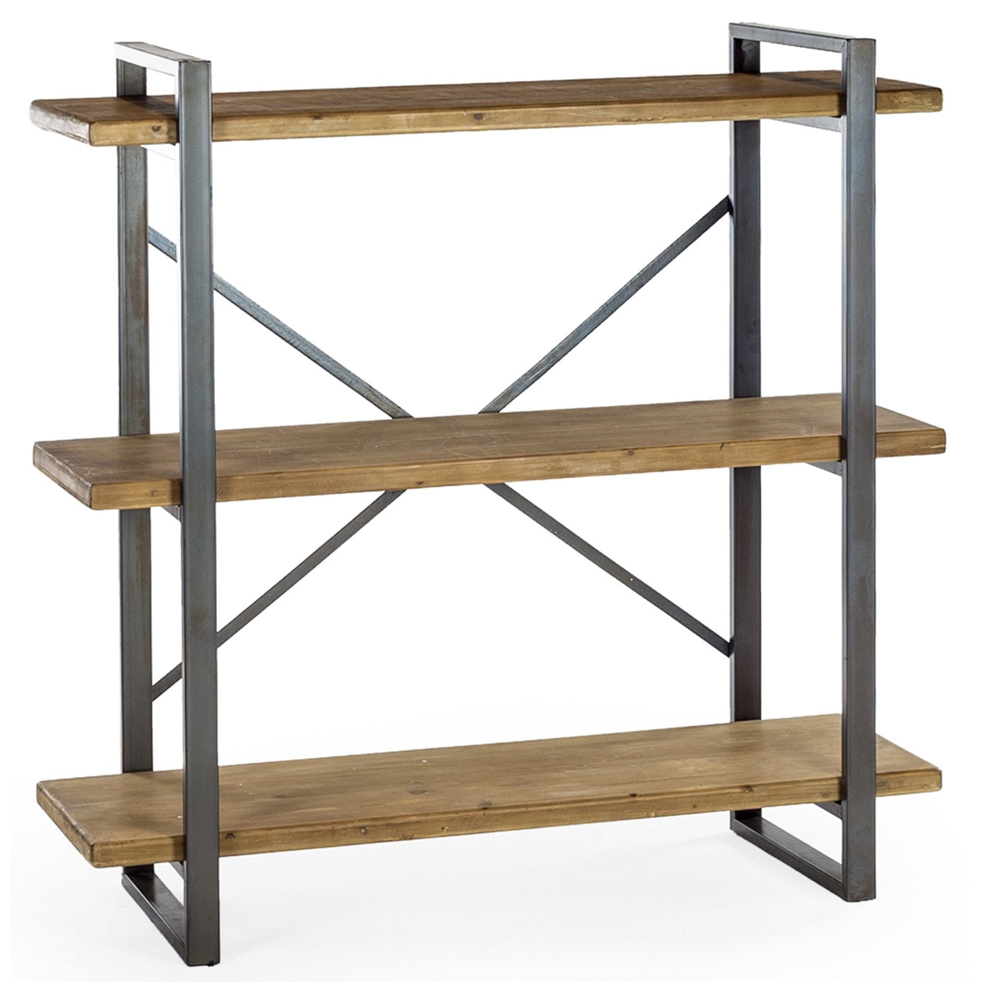 Industrial 2 tier wall shelving unit rustic floating wall mounted bookshelfe  industrial furniture Wall rack For home and office