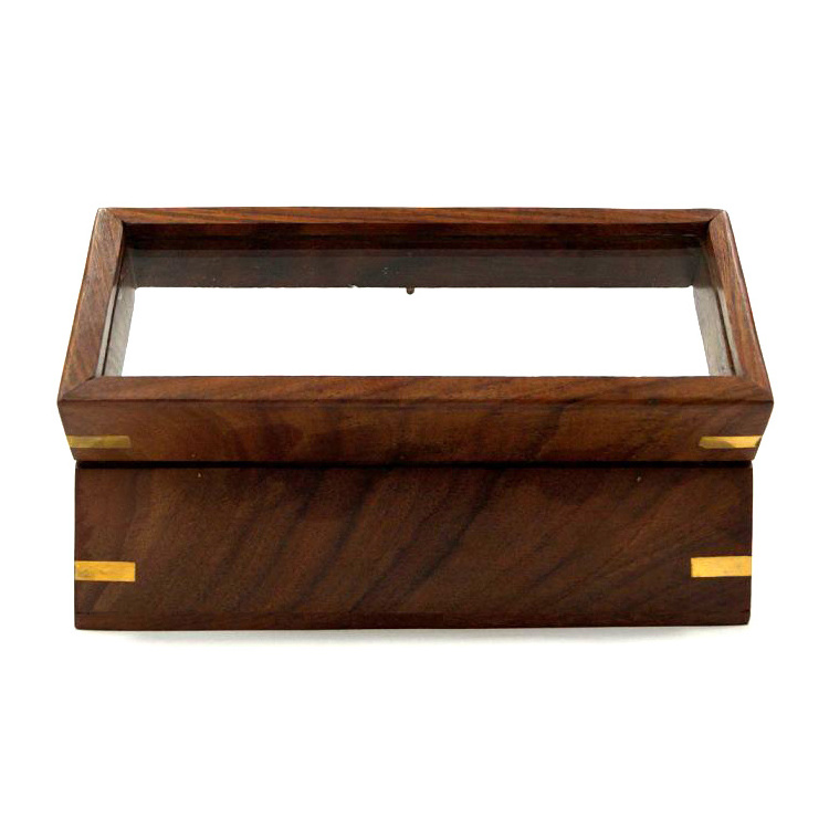 Wooden Display box with clear glass best selling wooden Storage Box Wooden Jewelry and trinkets container wholesale