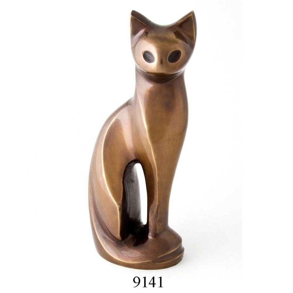 Handmade Custom Design Supplier of Cat Pet Urns pet ashes urn suppliers of modern metal pet urns for cat