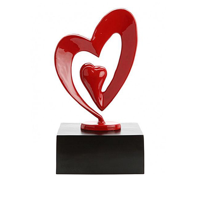 New ash urn Cast Aluminum Heart Sculpture Cremation urn silver finished can be customized Modern metal keepsake urns wholesale