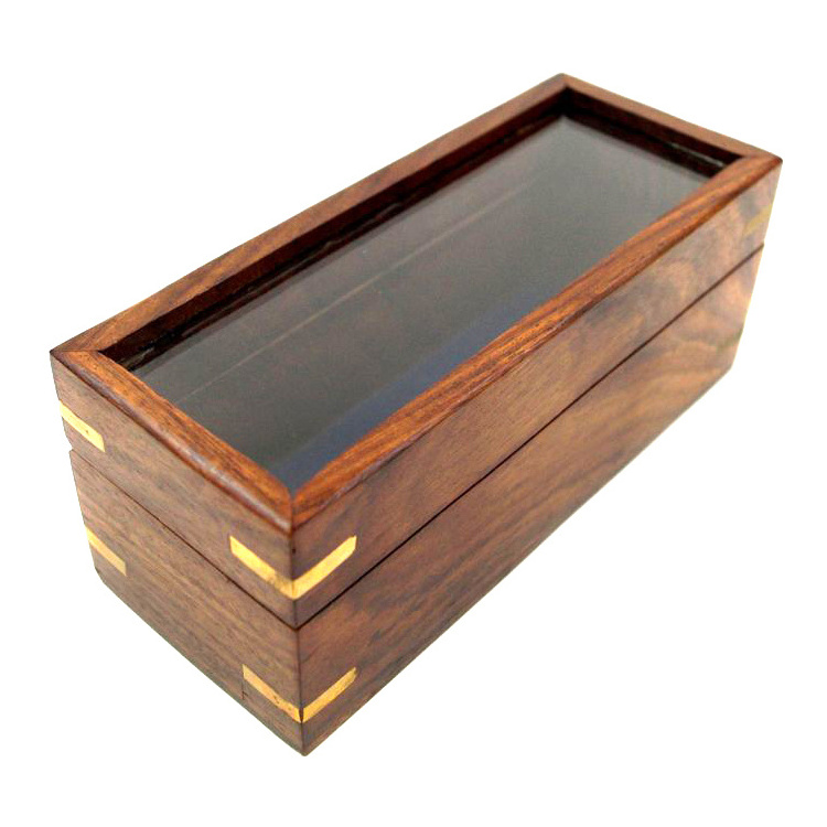 Wooden Display box with clear glass best selling wooden Storage Box Wooden Jewelry and trinkets container wholesale