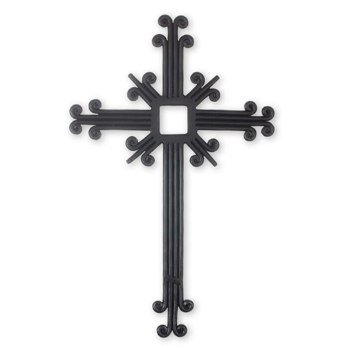 Rustic Finished Wall Cross Wrought Iron Wall Decor Medallion best selling metal wall art for home hotel and office decor