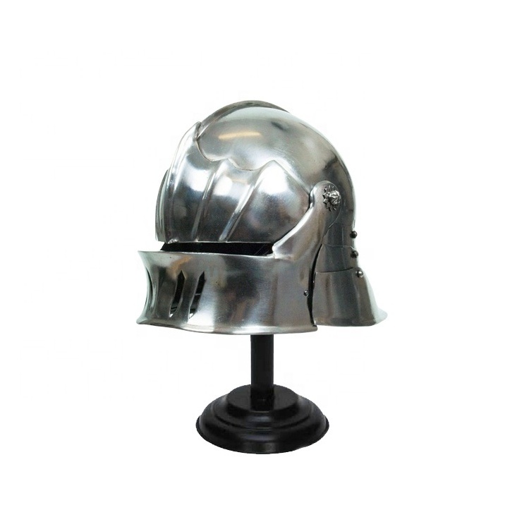 Vintage Hunt Man Gothic Sallet Armor Helmet Steel Finished Knight Helmet hot sale Medieval Helmet for Sale