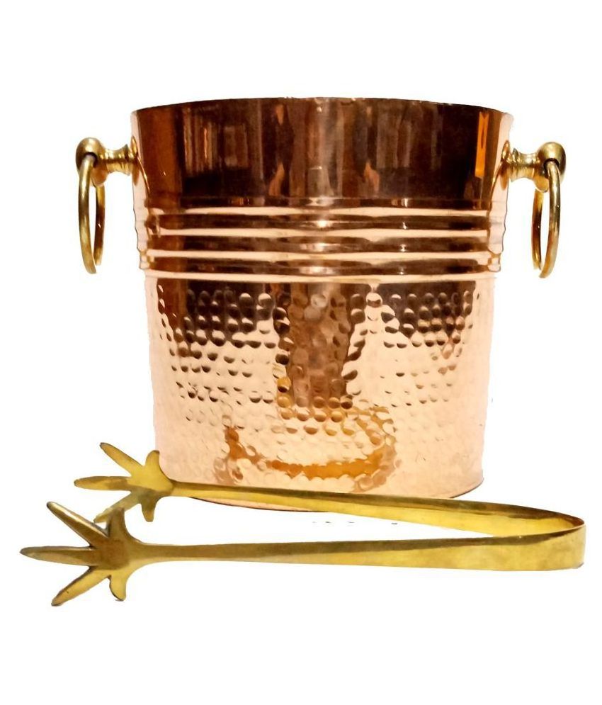 High Quality Copper Wine Cooler With Brass Handle Champagne Chiller Beer Ice Bucket and Wine Tubs For Bar and Night Clubs