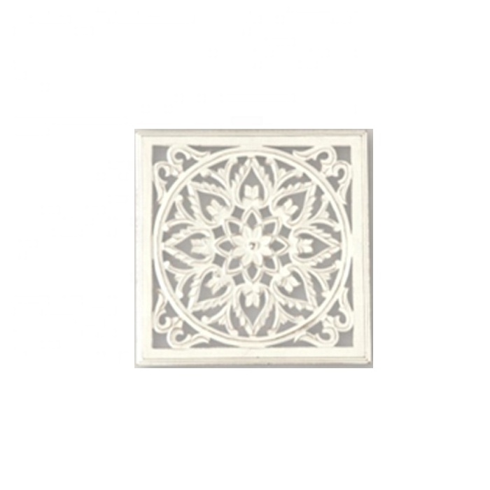 Natural Wooden White Square Wall Panel Wooden Wall Art with Hand Made Wall Decor Living Room art and Decoration