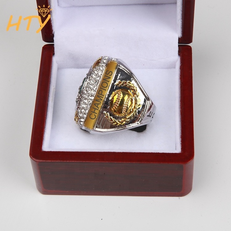 Custom baseball championship rings with alloy or stainless steel material for men or women