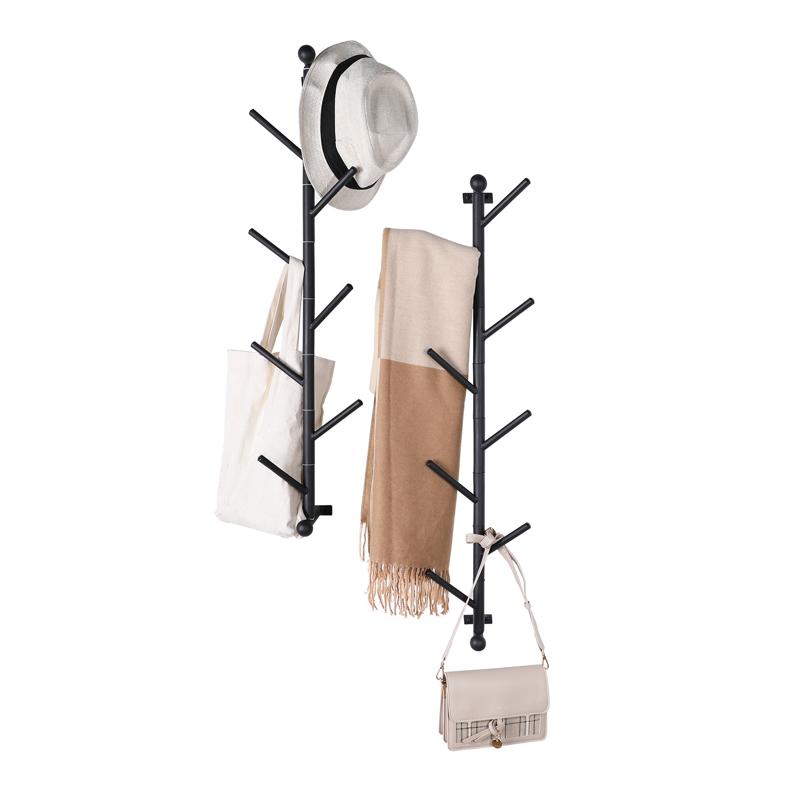 Hanging coat rack wooden mounted wall baseball hat racks wall mounted corner coat rack