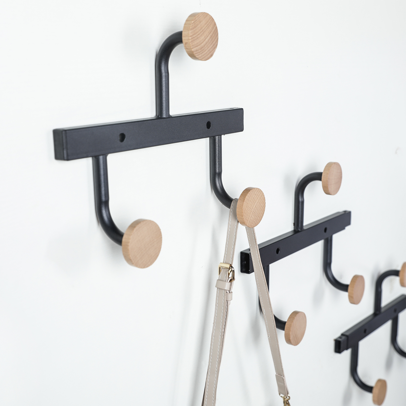 Standing vertical metal wall mounted hooks mount hooks hanging entryway metal coat rack wall mount