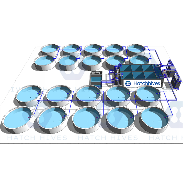 Industrial Vertical Ras Farming System Recirculating Aquaculture System Indoor Fish Shrimp Farm Growing Hatchery Equipment