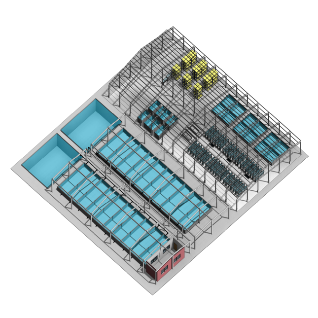 Profession Design Indoor Mini RAS Shrimp System High Efficiency Fish Farming Aquaculture Equipment