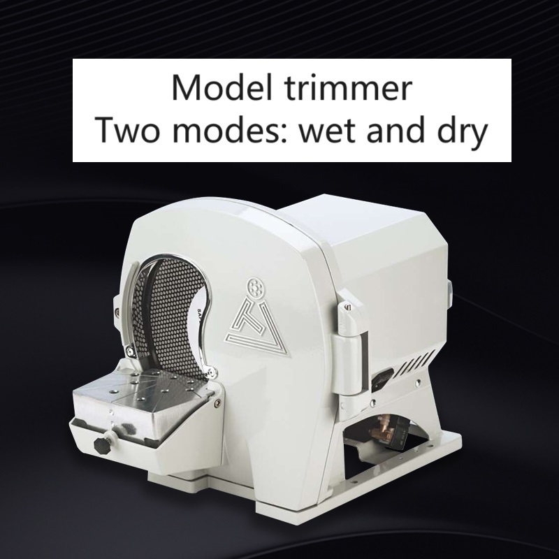 Dental Laboratory Equipment 550W Diamond Disc Gypsum Dressing Machine Gypsum Trimming Machine Wet and Dry Dental Model Trimmer