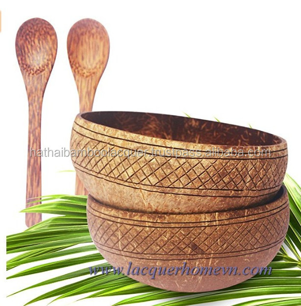 Best Selling Hand - Crafted Coconut Shell Bowls made in Vietnam with cheap price