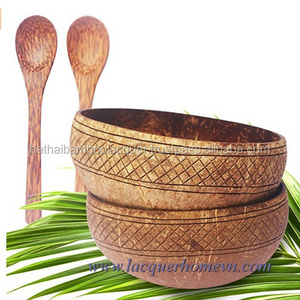 Best Selling Hand - Crafted Coconut Shell Bowls made in Vietnam with cheap price