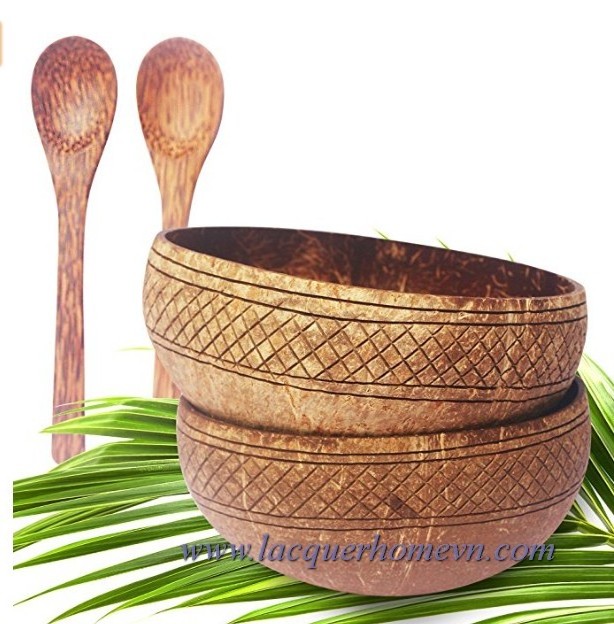 Best Selling Hand - Crafted Coconut Shell Bowls made in Vietnam with cheap price