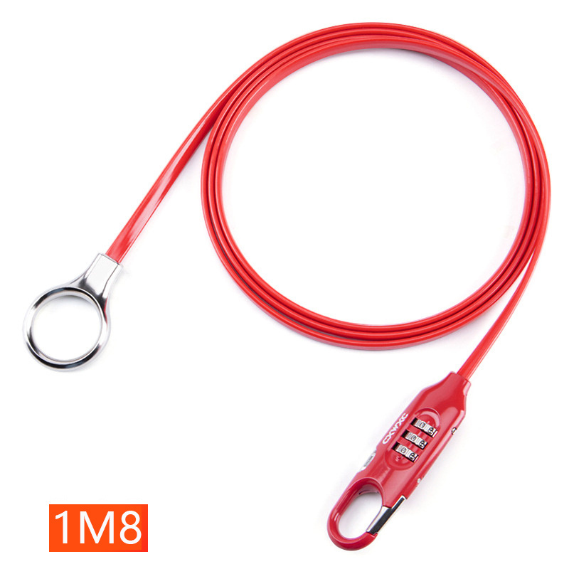 Anti-Theft Bike Lock 1.8mm Long  Digit Code Combination Stainless Steel Cable Bicycle Security Lock Equipment Cycle Lock