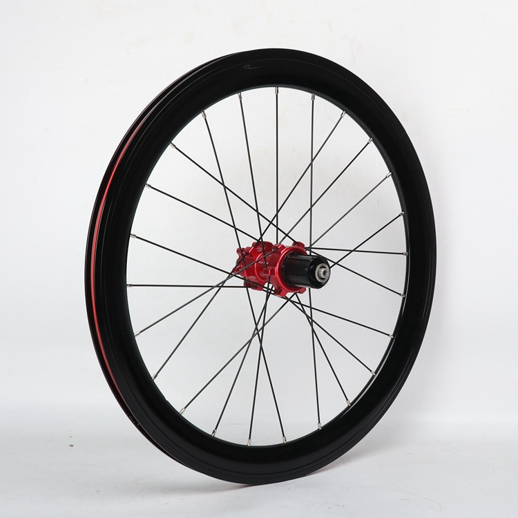 Aluminum Alloy Wheels Bike Wheelset  20 Inch 451 road bike folding bike wheelset 40mm disc brake Tubular Tyre Tube