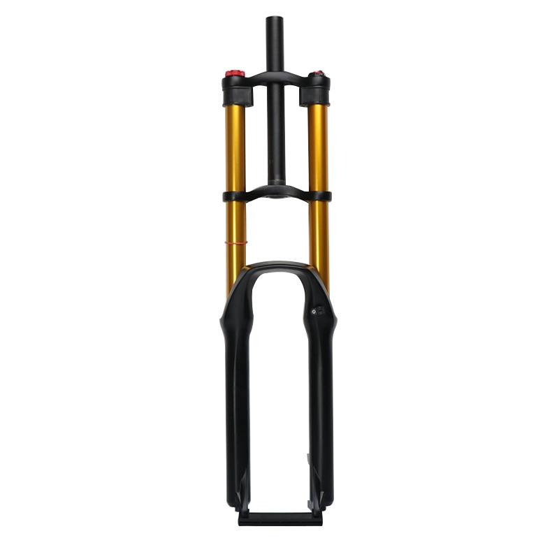 Bicycle double crown suspension fork air lockable  bike fork damping adjustable  26/27.5/29 mtb suspension fork