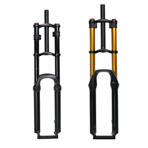 Bicycle double crown suspension fork air lockable  bike fork damping adjustable  26/27.5/29 mtb suspension fork