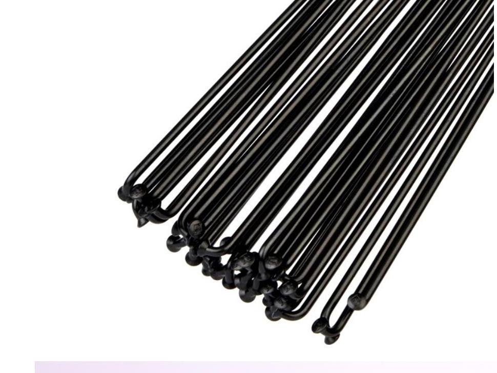 Stainless Steel Bike  Spokes  Road Mountain bike spokes 14g  motorcycle  straight  spokes black with nipples free bike parts