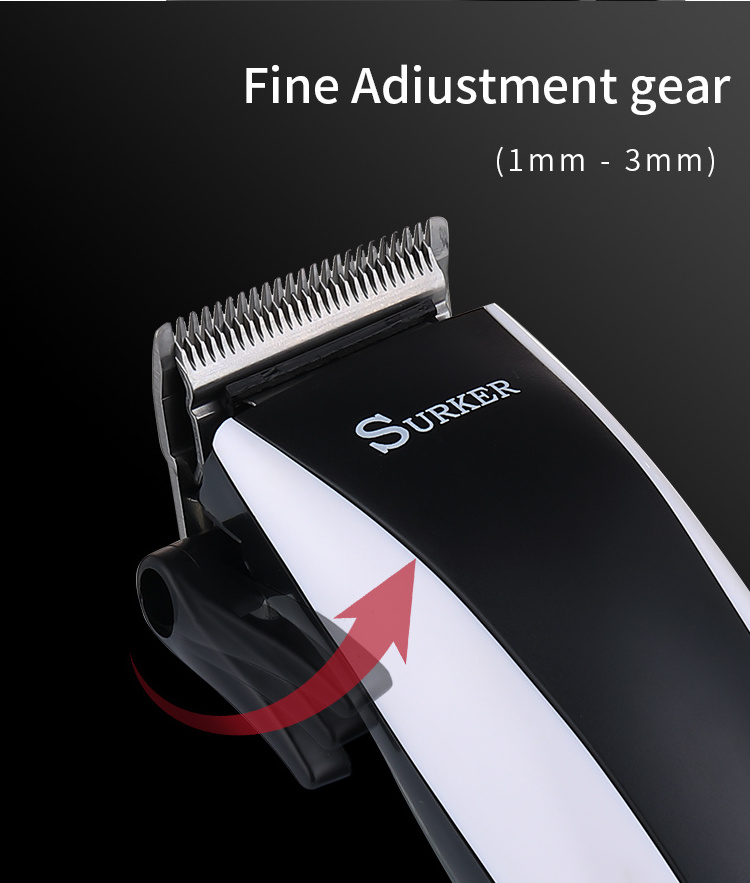 SURKER DC Cord Hair Clippers Adjustable Portable Electric Hair Clippers