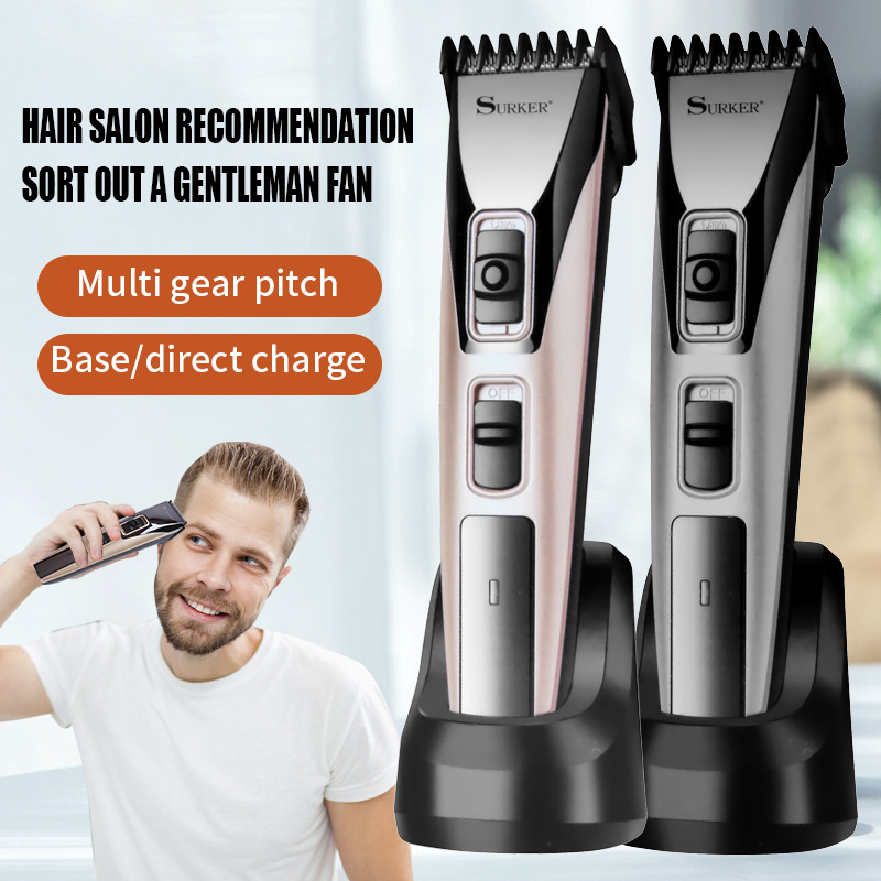 SURKER Electric Cordless Men Clippers Professional Hair Clippers Hair Trimmer Tool