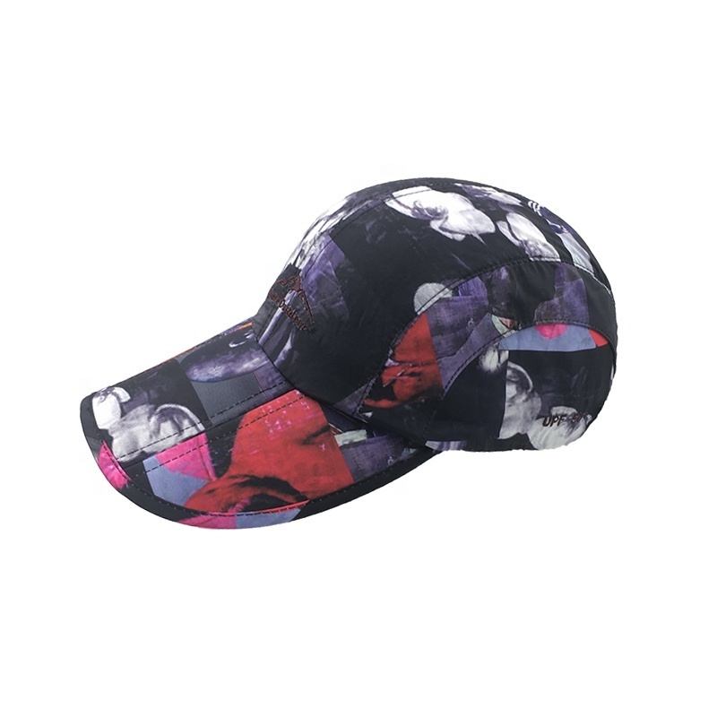 2020 Hot selling custom design HD digital printing polyester baseball cap for men women with original graffiti art hat cap