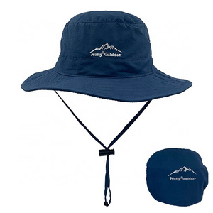 High quality Polyester Outdoor Sunproof Pure Color Fisherman Hat Bucket Hat with Pocket