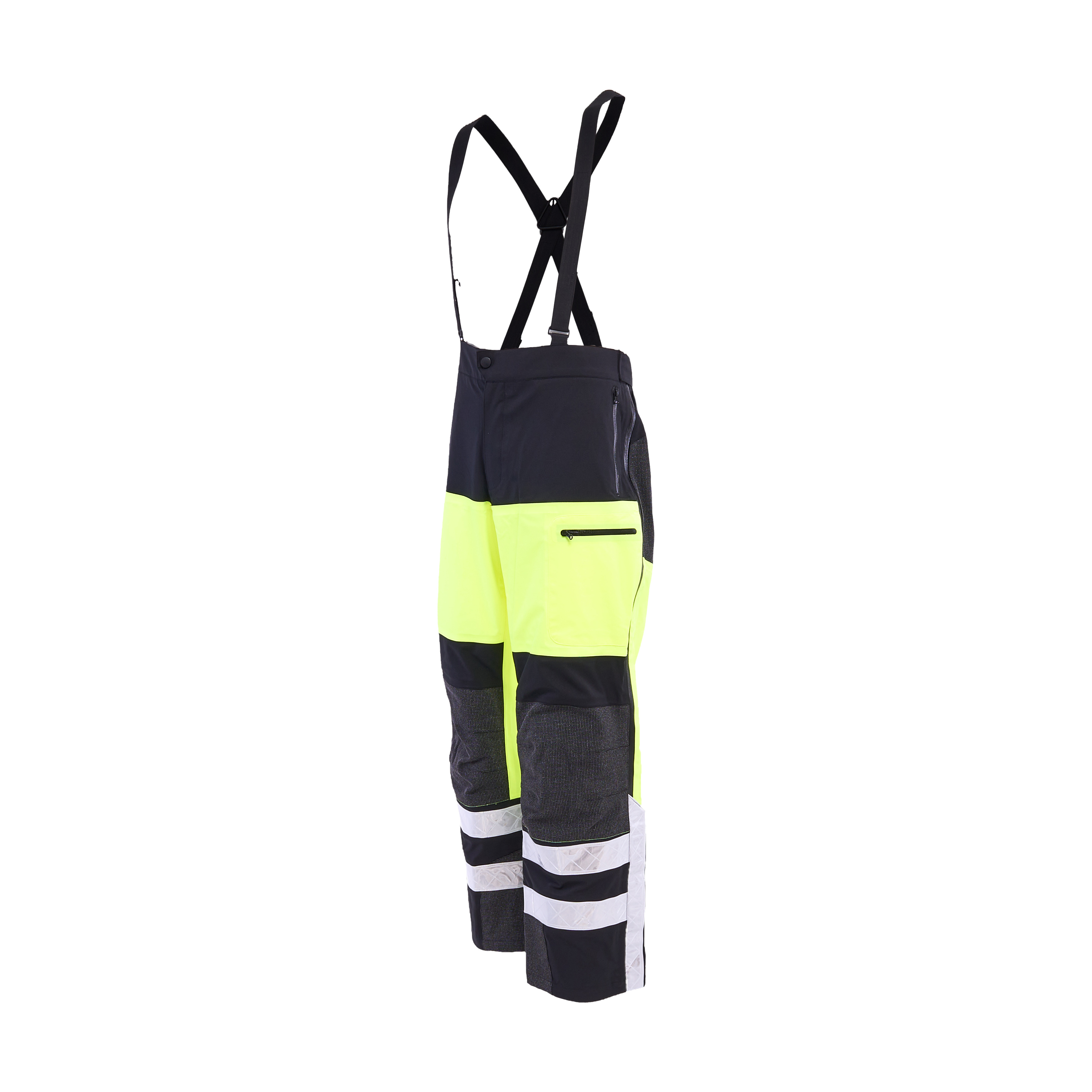 Polyester Windproof Construction Reflective Safety Hi Vis Softshell Work Wear Jumpsuit Pant