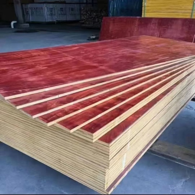 Cool red brown Plywood Sheet 3x6 4x8 ft press for construction building marine shuttering Scaffolding poplar laminated Plywood