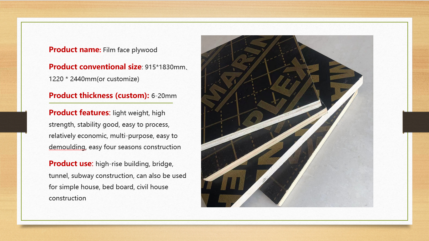 promotion black 9,12, 15, 18mm plywood flexible for construction materials birch hot press poplar laminated e1 Plywood Sheet