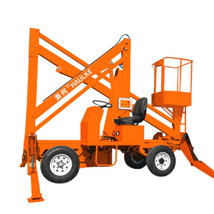 16m 18m 20m Self-propelled Articulated Hydraulic Knuckle Folding Boom Lift Machine