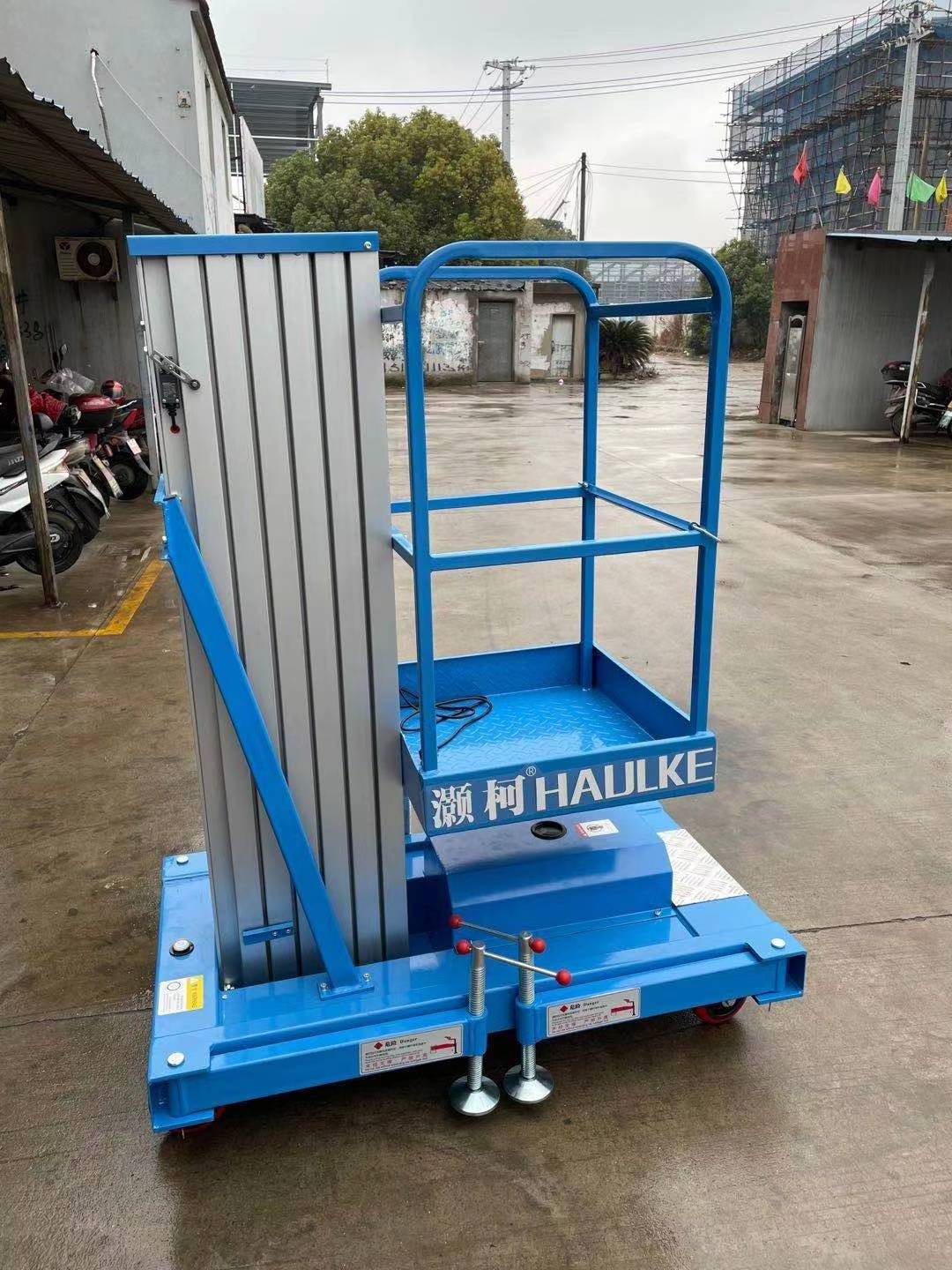 4m small aerial mobile one man lift/home cleaning elevator aluminum lift/aerial personal lift ladder