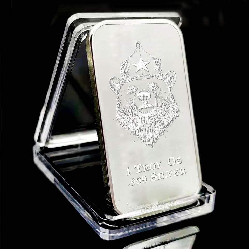 free design america australia Spain Plated pure silver bar one troy ounce sterling 1oz silver bar 1 kg solid 1 gram