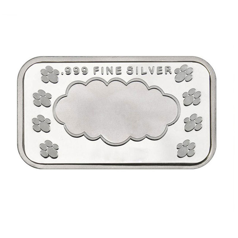 unique novelty decorative alloy silver bars 50 gram 999 silver bar bullion