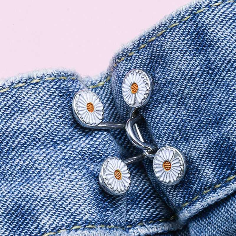 Custom Pant Waist Disassembly Retractable Adjustable Jeans Metal Buttons with hanger