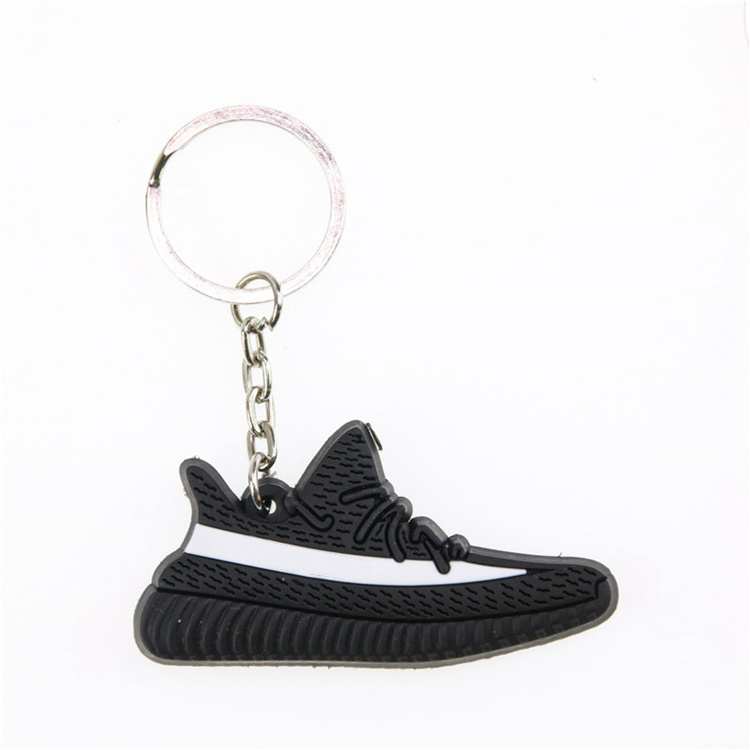 Custom key holder rubber shoes 3D mini sneaker keyring  keychain