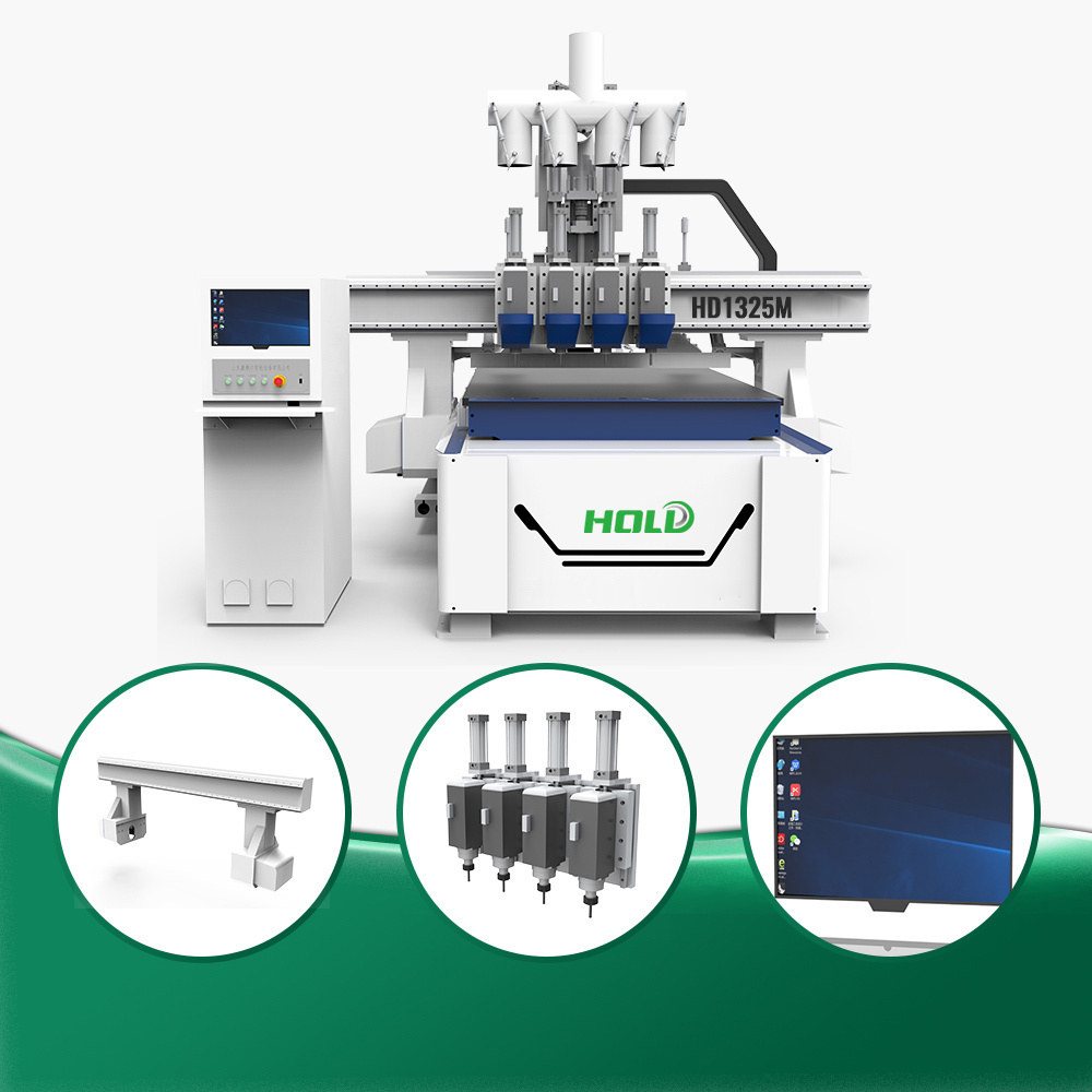 Hold Nice price cnc router machine multi heads wood cutting drilling carving Four spindles atc wood router machine