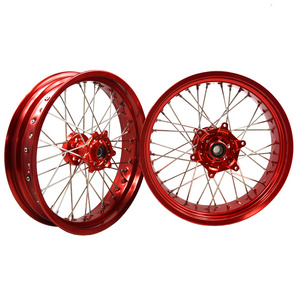 Supermoto 17 inch Spoke Wheel Pit Bike Motard Wheels For CRF450X Motor