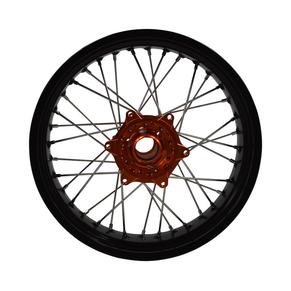 17 Inch Motorcycle Motard Spoke Rim 36 Holes Supermoto Wheels