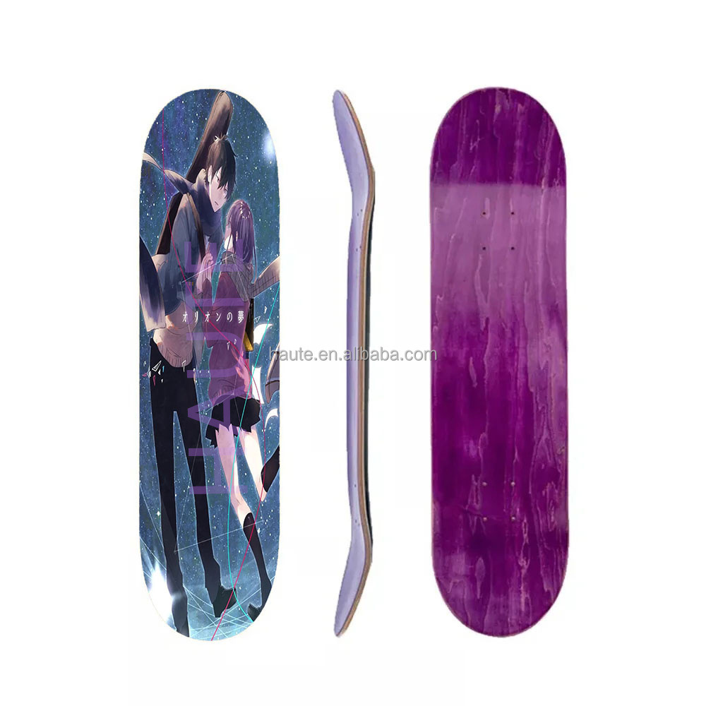 Wood Double Rocker Deck Skate Board Four Wheels Longboard Skateboard 60*15cm Deck deck cruiser plastic skateboard for teen