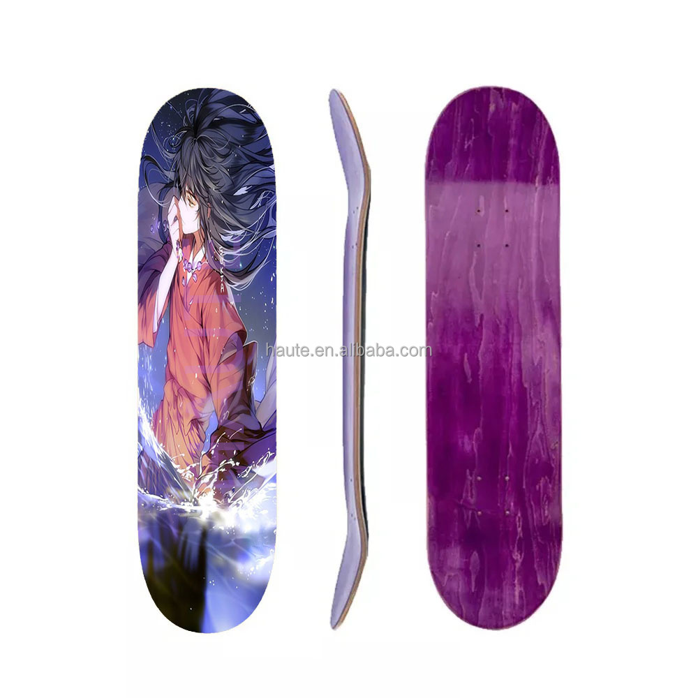 Wood Double Rocker Deck Skate Board Four Wheels Longboard Skateboard 60*15cm Deck deck cruiser plastic skateboard for teen