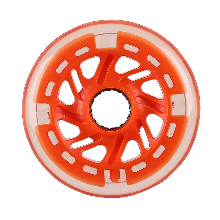 Professional Wooden Kids Girl Skateboard Wheel 90mm Rodas De Skate Skateboard Flashing Wheels