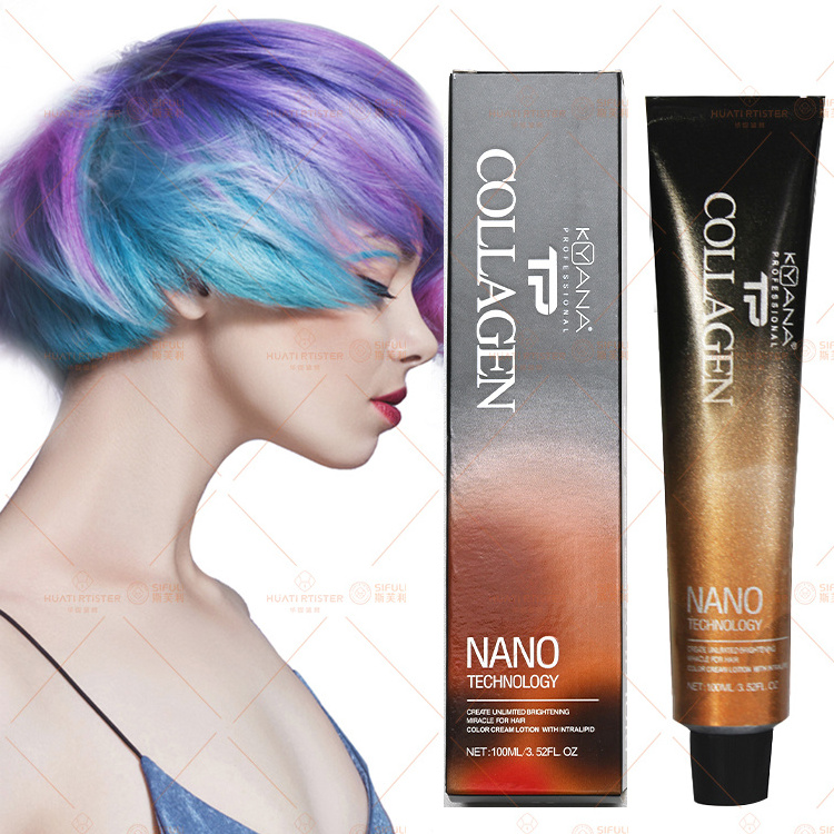 Huati Sifuli KYANA salon Ammonia Free Black Coloring Shampoo Dye Hair Colour Hair Color Cream