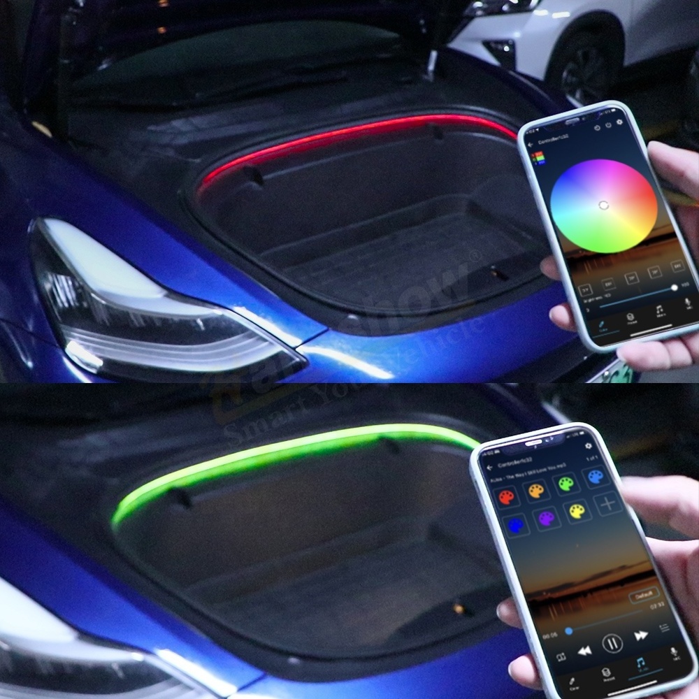 Model 3/Y/S/X Frunk Brighten LED Strip Modified Lighting for Tesla Model 3 Y S X Waterproof LED Strip