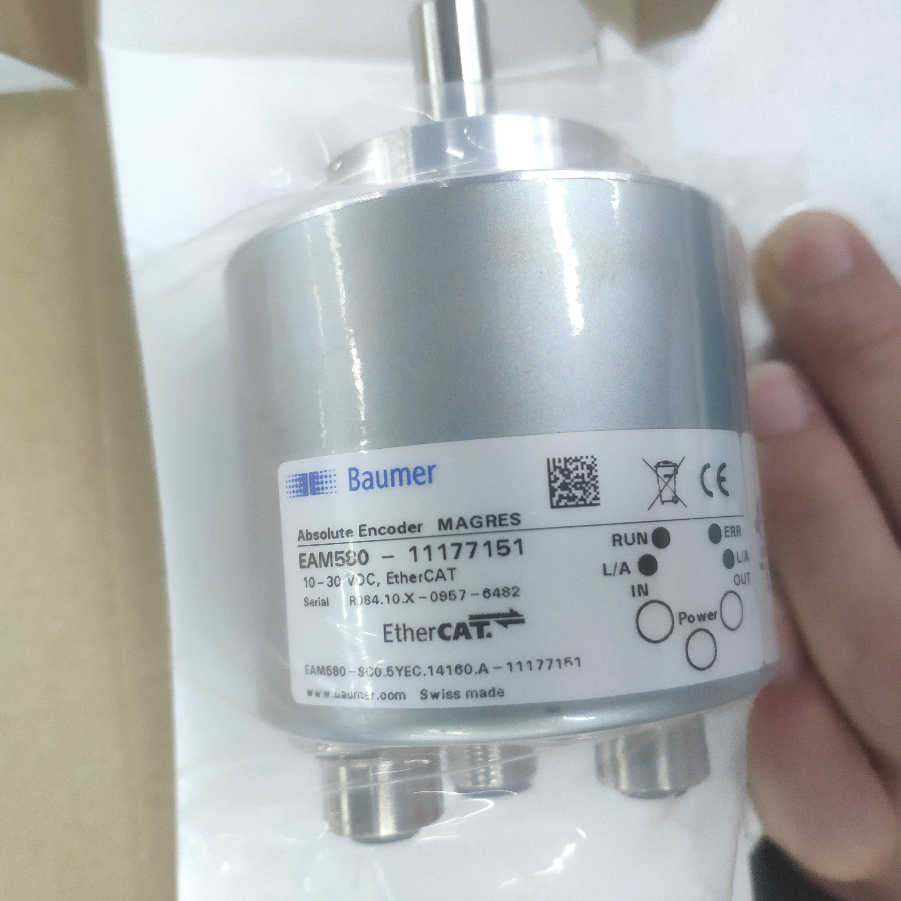 Baumer EAM580 IP65 30V DC Ethercat Absolute Rotary Encoder