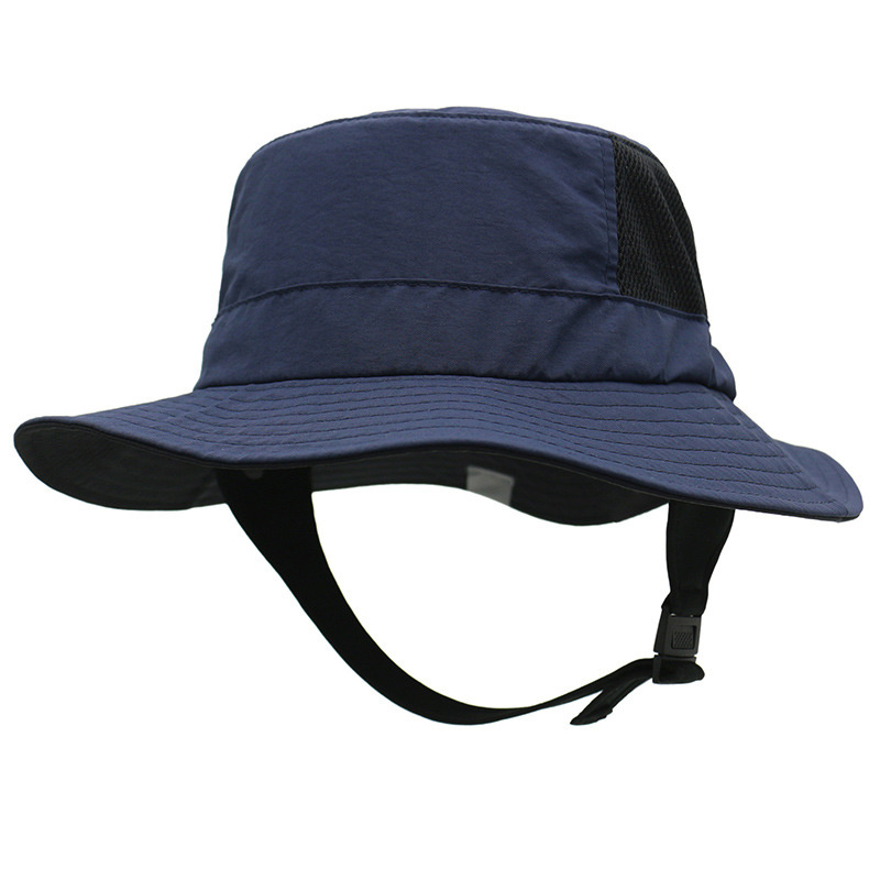 2023 Hot Selling Wholesale Custom Embroidery Logo Plain Navy Black Bucket Brim Cap Surf Hats for Men Ladies