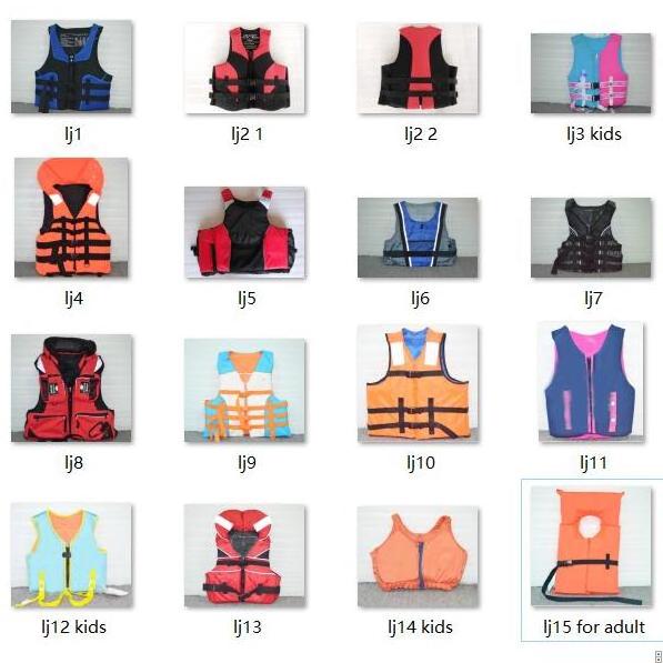 Customized Wholesale High Quality Adults Blue Oxford EPE Foam Life Jacket Safety Device Life Vest