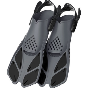 New Design Adults Freediving Swimming Diving Training Swim Flippers Short Diving Fins