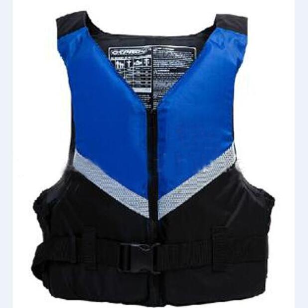 Customized Wholesale High Quality Adults Blue Oxford EPE Foam Life Jacket Safety Device Life Vest