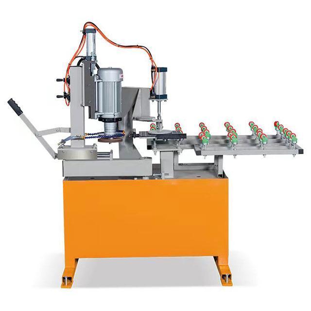 Glass chamfering machine manual lift grinding head pneumatic suction cup fixed glass tile rough grinding and polishing